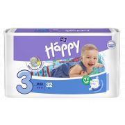 Подгузники ХЭППИ  MIDI от 5-9 кг 32 шт