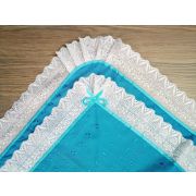 Уголок с двойным кружевом «Младенец»