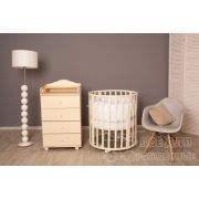 Кровать Север.звезда круг./овал.слон.кость