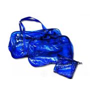 Набор сумок в роддом 3 шт.васильковый