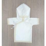 Крестильная рубашка с капюшоном арт.0013