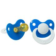 Пустышка латексная Анюта 0+, с кольцом