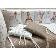Комплект в кровать НЕ-89, 17 пр.(кофе/жираф)