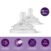 AVENT Natural Соска силик. 0+ 2 шт 962/02