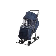 Санки Снежинка Универсал 1 (Лен синий)