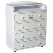 Комод «Crown» 800/4 МДФ, белый