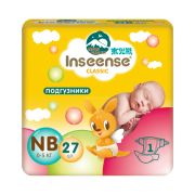 INSEENSE Подгузники NB (0-5 кг), 27 шт