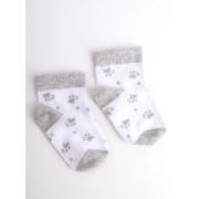 D134 Носки детские бело-серый