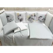 Комплект в кровать НЕ-109, 17пр.сер/зебра