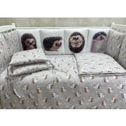 Комплект в кровать НЕ-51, 17 пр.сер/ёжики