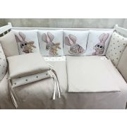 Комплект в кровать НЕ-99, 17 пр.беж/зайцы