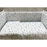 Комплект в кровать «Аист» Стандарт СТ-14, 9пр. белый/зайки
