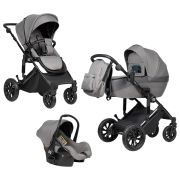 Коляска 3в1 MOLLY Trio Pro серый