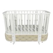 Кровать «Estelle» 4 ELEGANCE (ВЕЛЮР) белый/белый