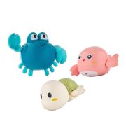 RWIN-001 Игрушки для ванной заводные 3 шт (черепаха, краб, птичка)